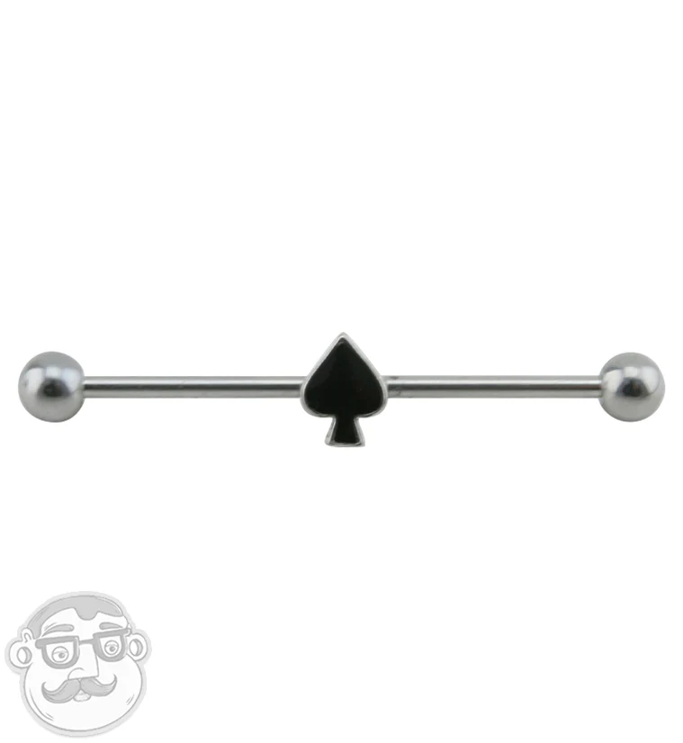 Black Spade Industrial Barbell