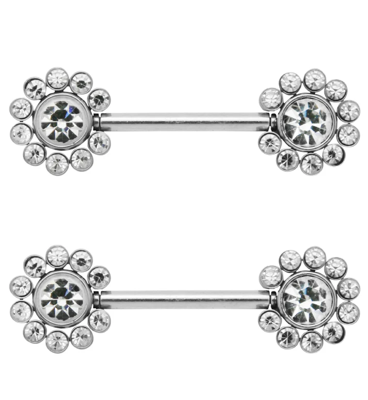 14G Cirque Threadless Nipple Ring Barbells