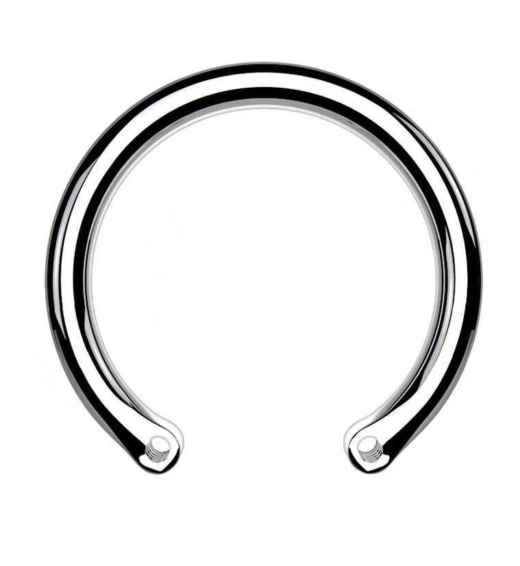 14G Custom Titanium Circular Barbell