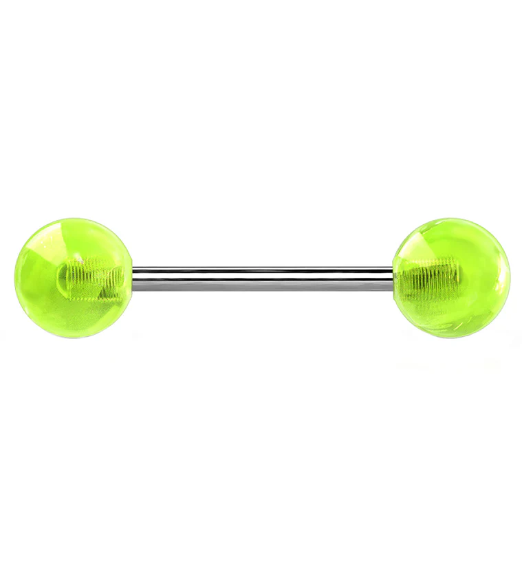 14G Titanium Glow in the Dark Barbell