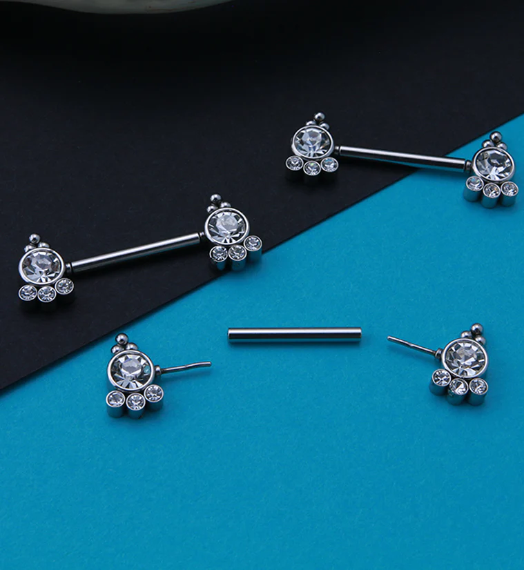 14G Trilogy Threadless Nipple Ring Barbells - Image 2