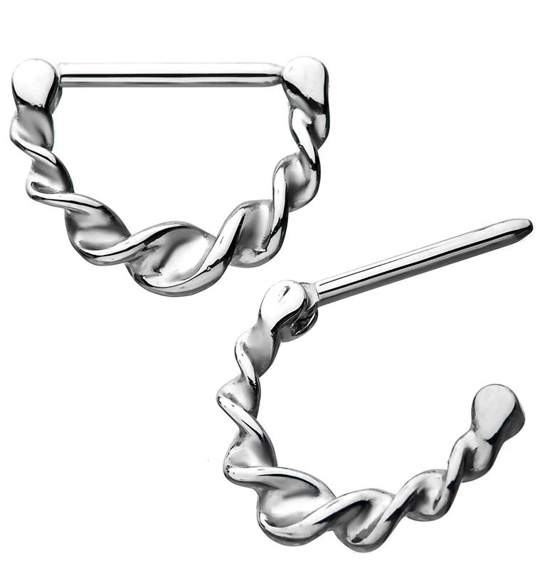 14G Twisted Nipple Clicker