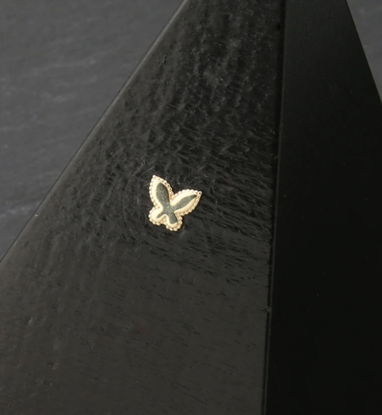 14kt Gold Beaded Butterfly Threadless Top - Image 2