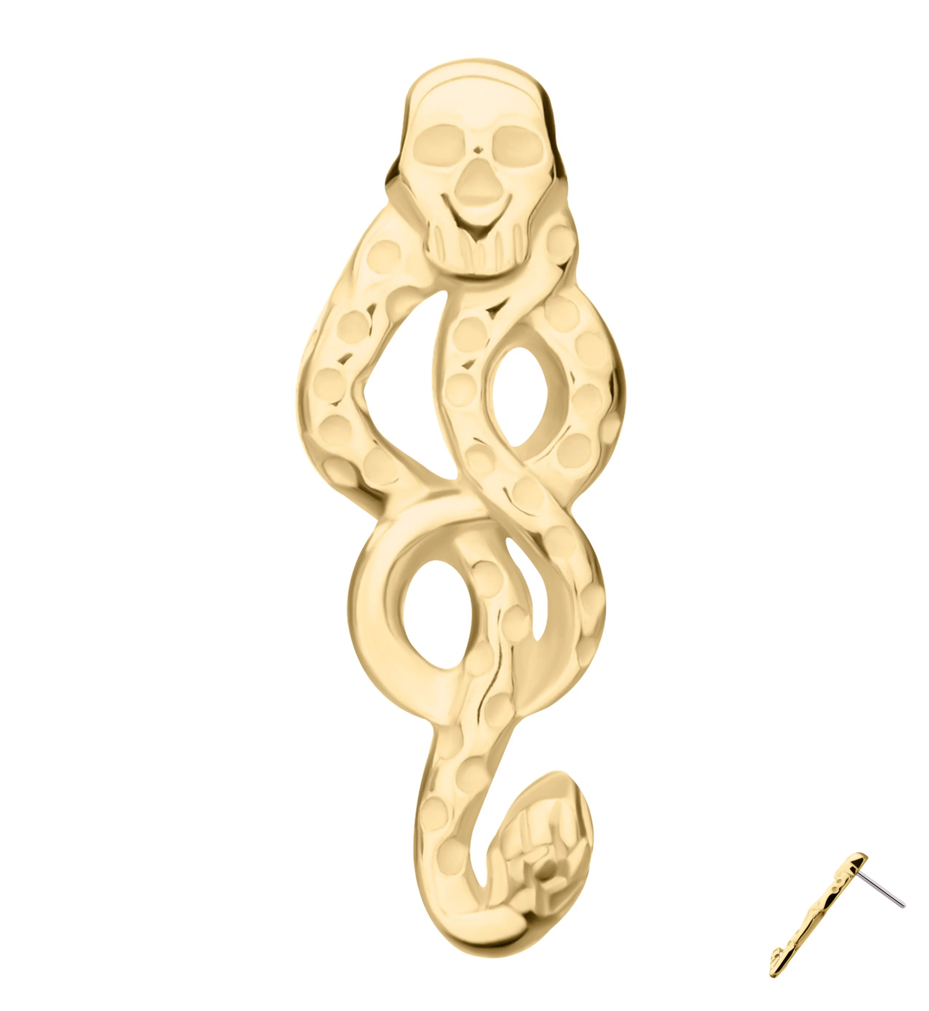 14kt Gold Dark Mark Threadless Top