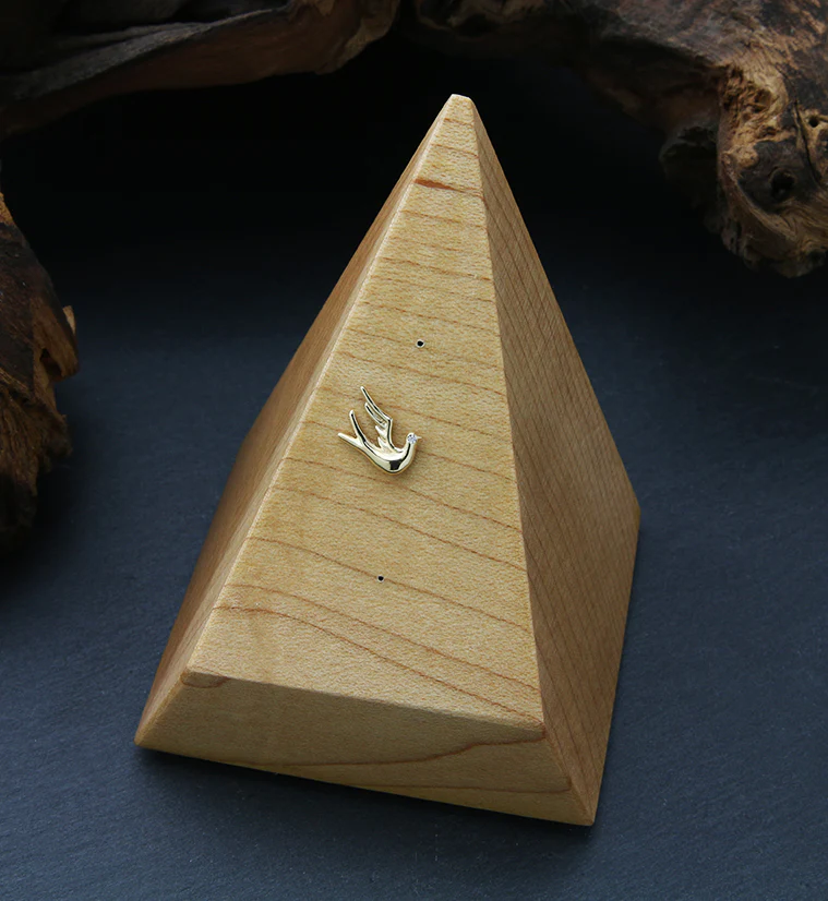 14kt Gold Dove CZ Threadless Top - Image 2