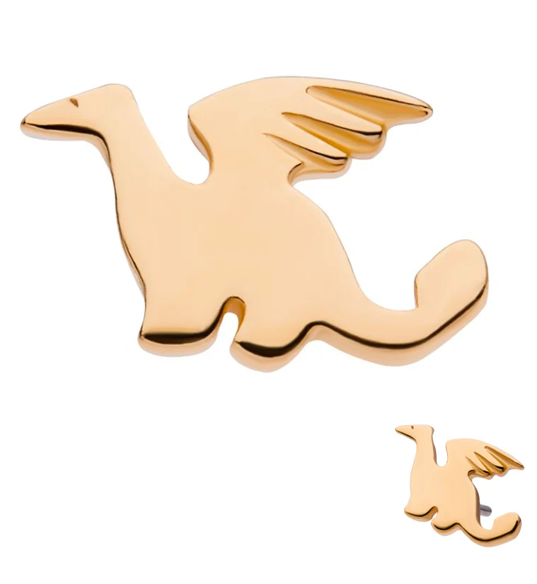 14kt Gold Dragon Threadless Top