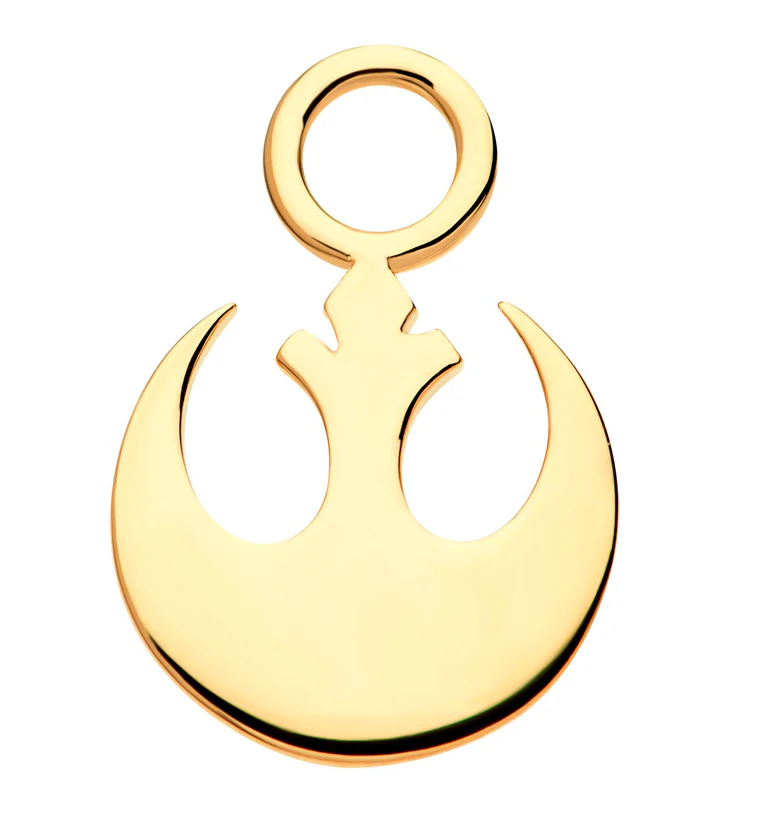 14kt Gold Star Wars Rebel Charm