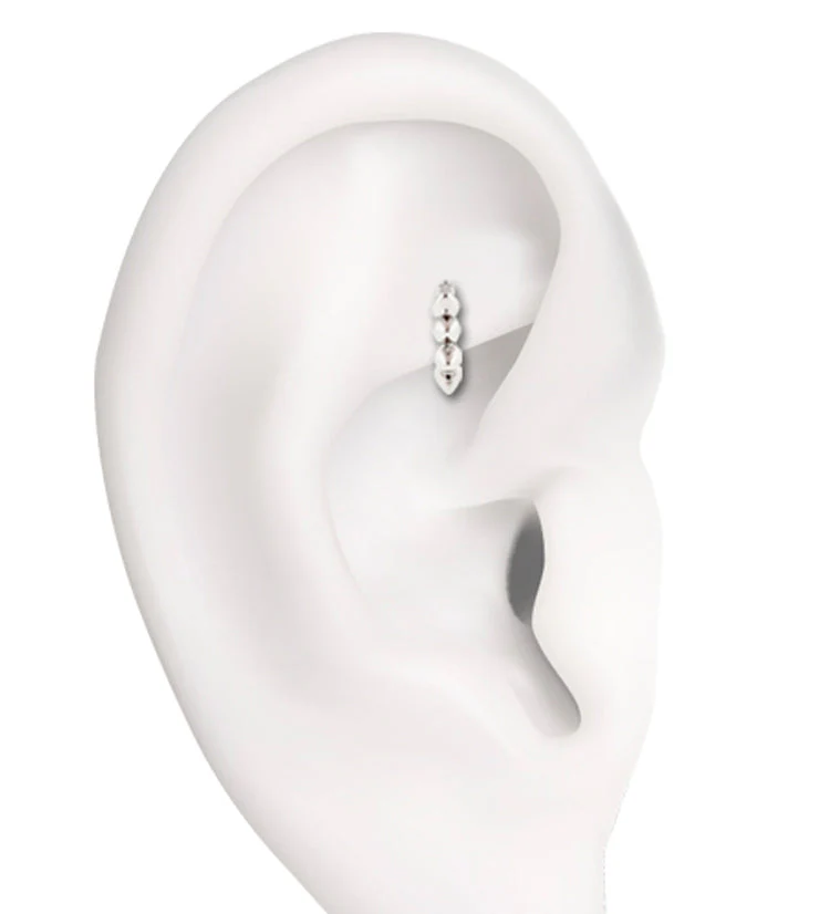 16G Blue Opal Flower Rook Clicker - Image 2