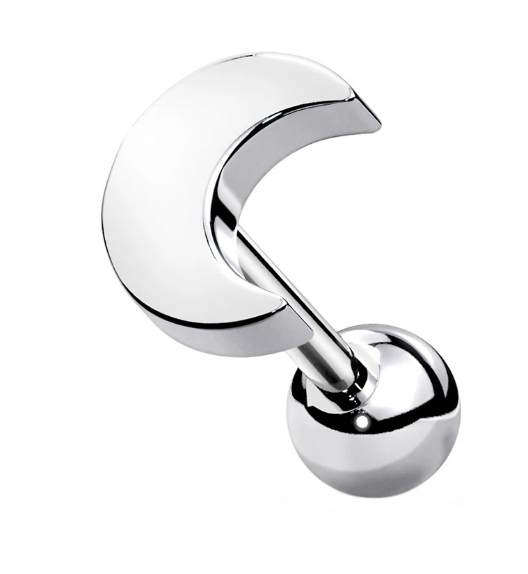 16G Crescent Moon Cartilage Barbell