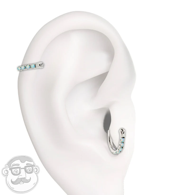 16G Opalite Tragus Clicker - Image 2