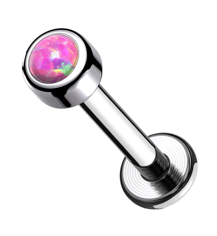 Pink Opalite Titanium Labret