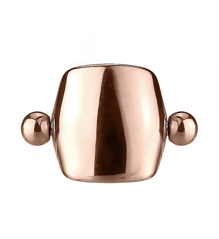 16G Rose Gold PVD Simple Helix - Cartilage Shield Barbell