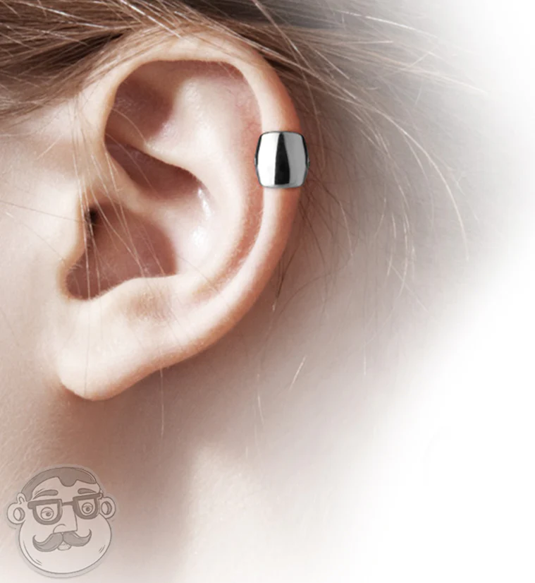 16G Simple Helix - Cartilage Shield Barbell - Image 2