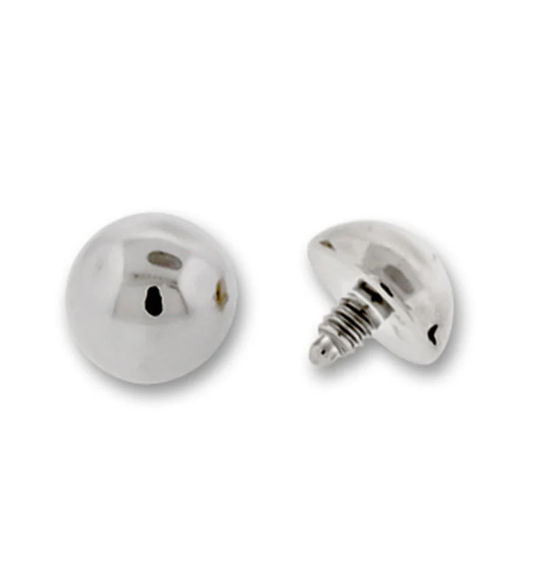 16G Titanium Dome Threaded End