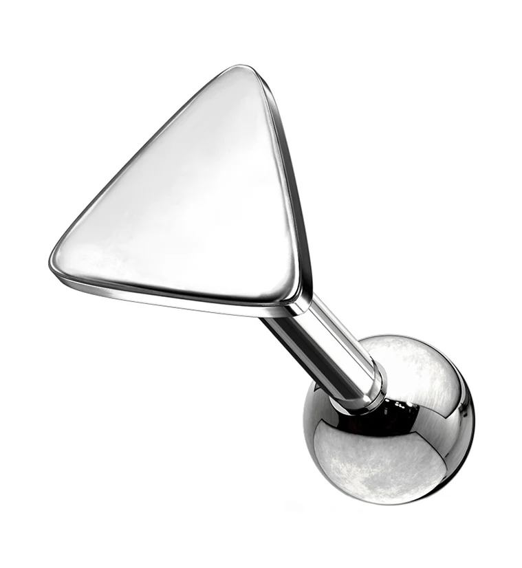 16G Solid Triangle Cartilage Barbell