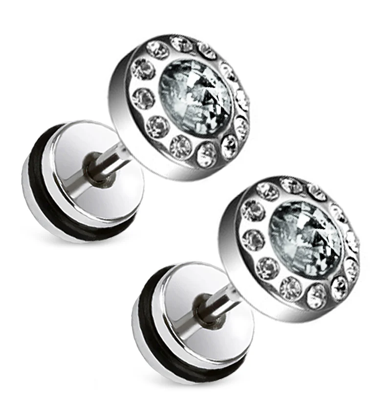16G Zircon Steel Fake Plugs - Gauges