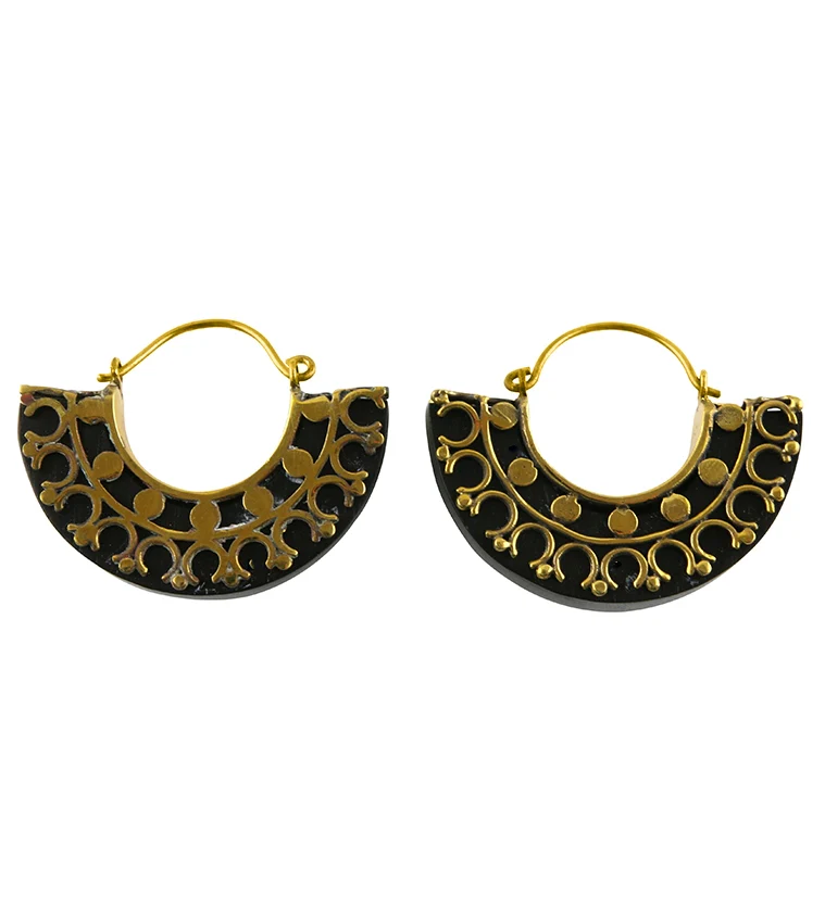 18G Acuate Wooden Hangers - Earrings