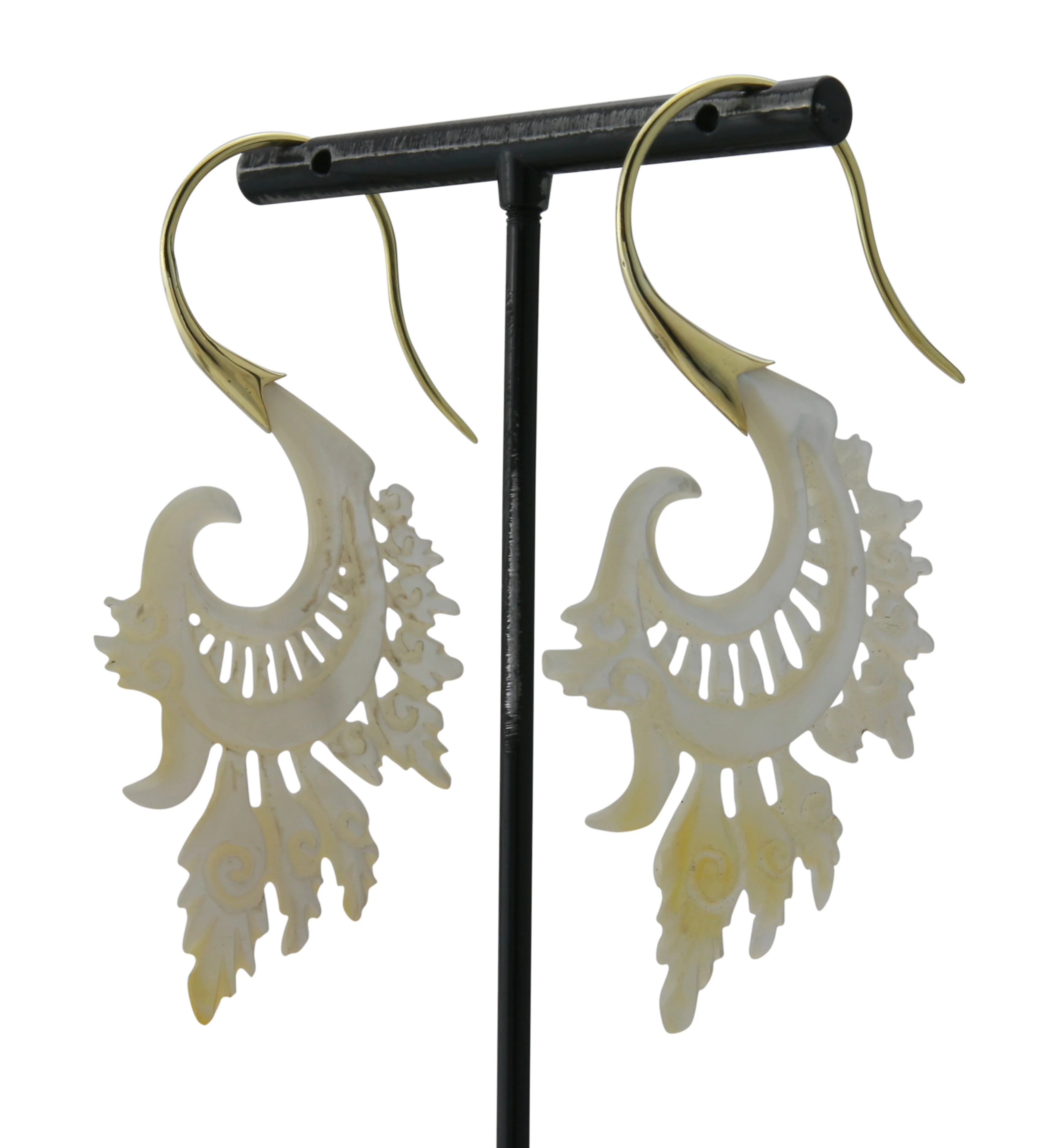 18G Alary Brass MOP Hangers / Earrings - Image 5
