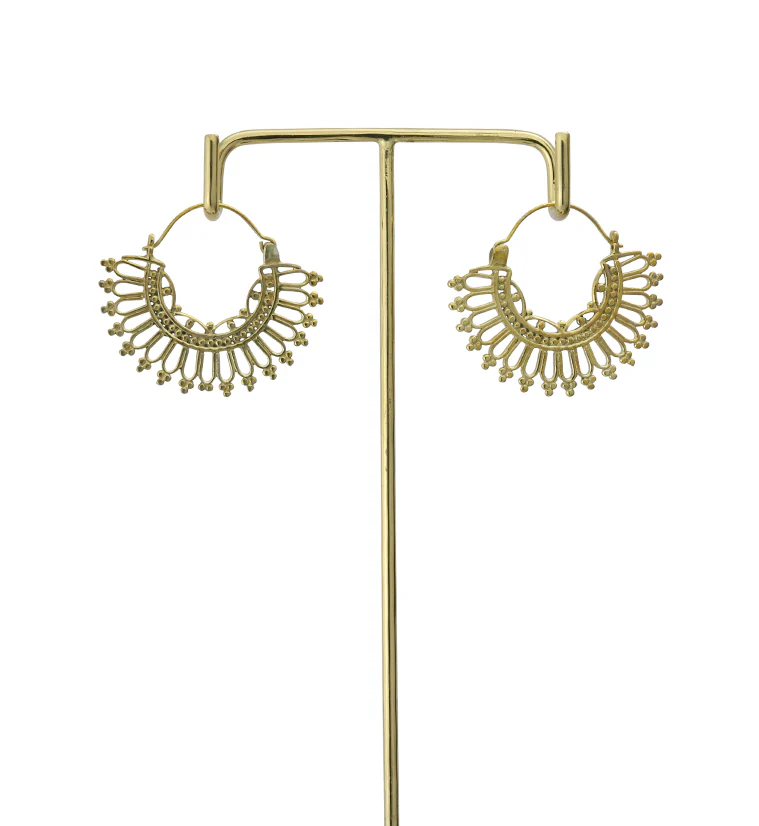 18G Crown Brass Hangers / Earrings - Image 3