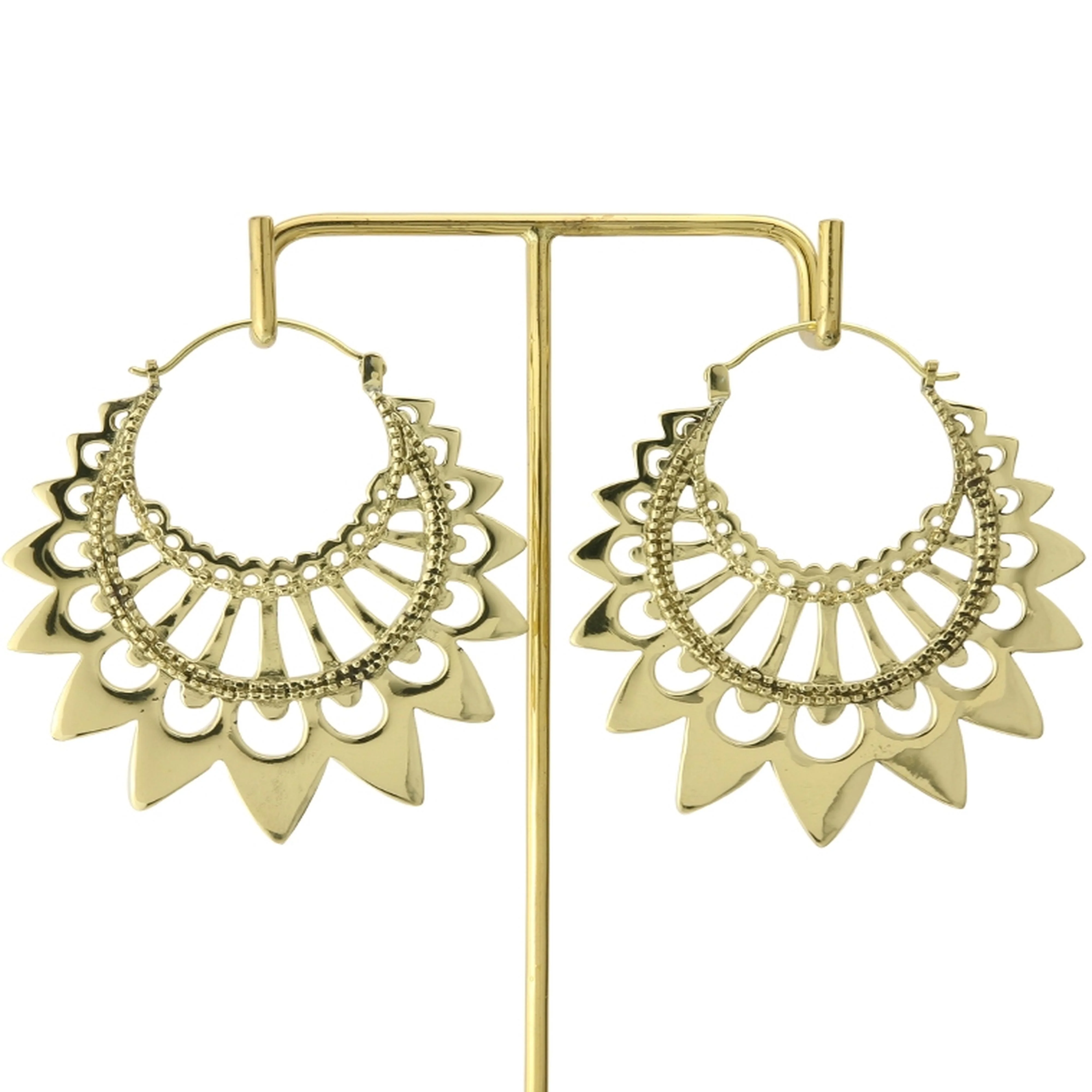 18G Draft Brass Hangers - Earrings - Image 2