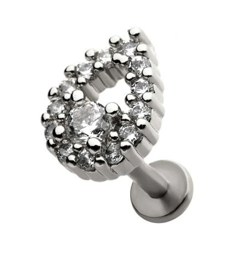 18G Drop CZ Labret