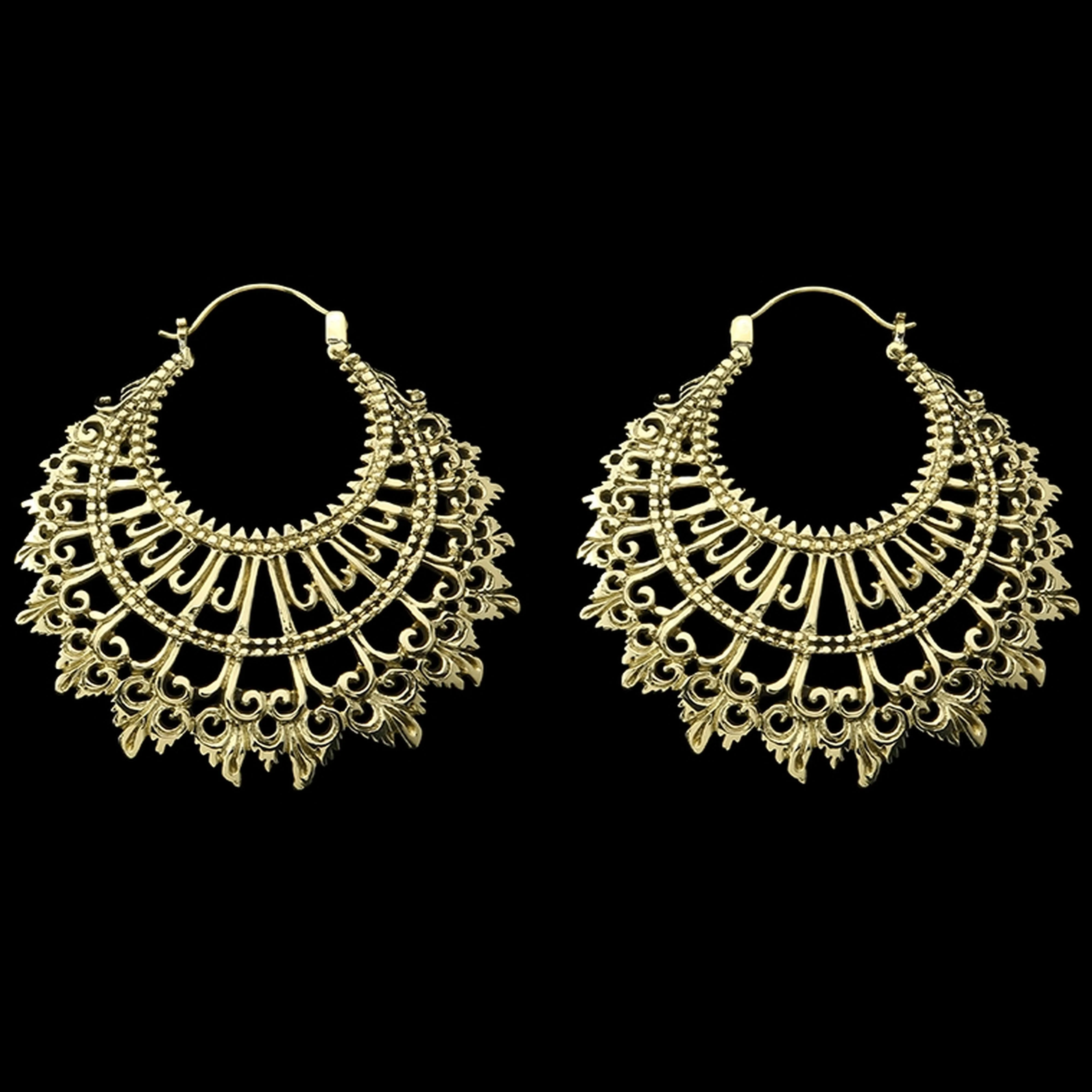 18G Garnish Brass Hangers - Earrings