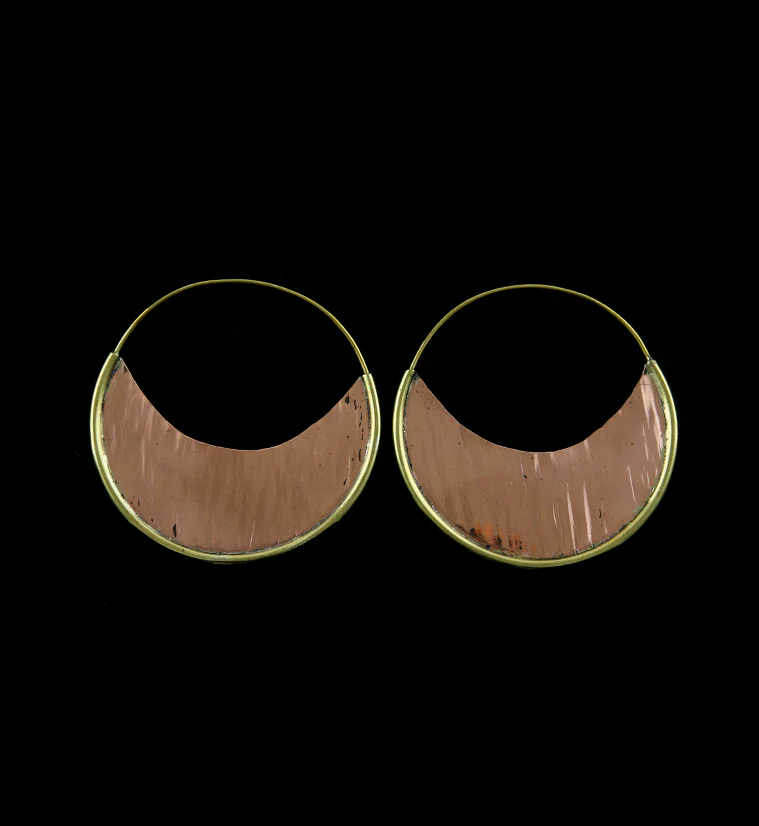 18G Moonshine Brass & Copper Earrings