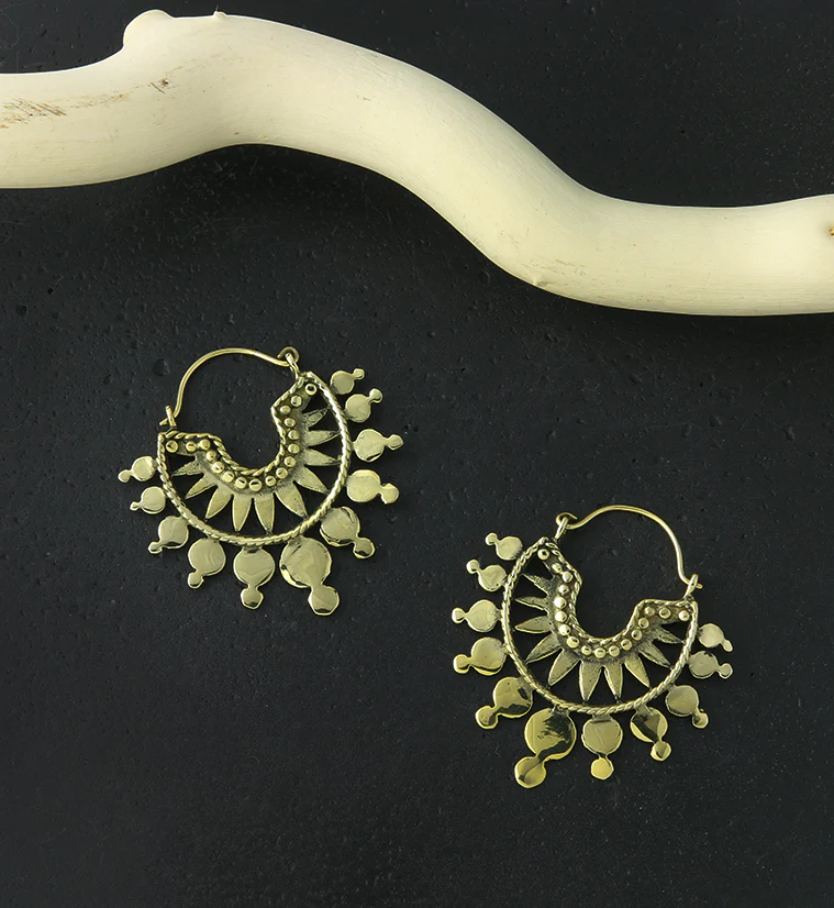 18G Sol Brass Hangers / Earrings - Image 2