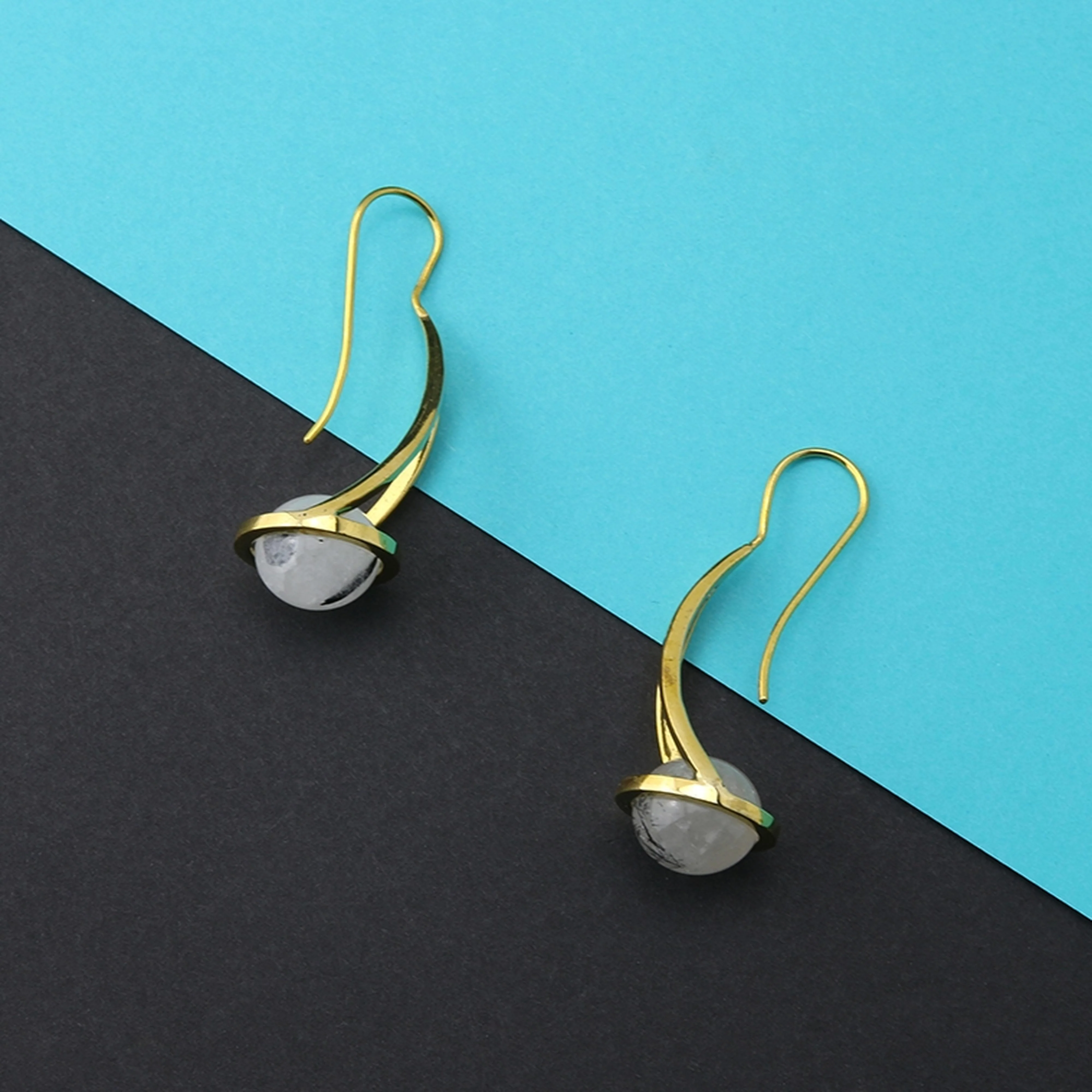 18G Tourmalated Quartz Stone Brim Hangers - Image 4
