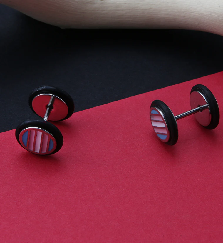 18G Pride Fake Plugs / Gauges Version 1 - Image 2