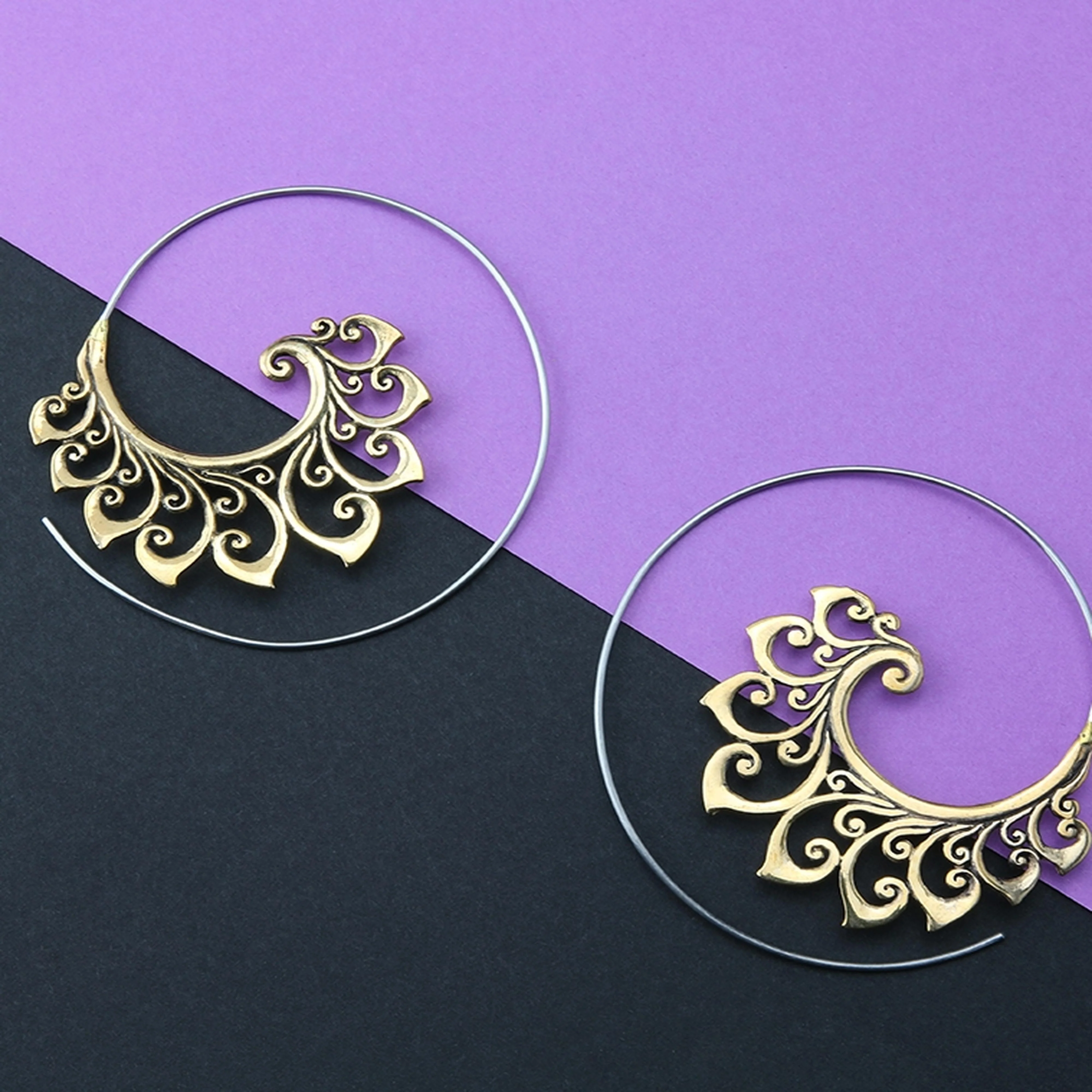18G XL Ornamental Brass Spirals - Image 2