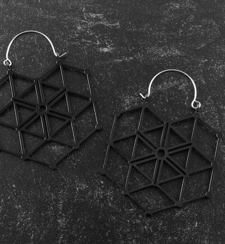 20G Black Gaze Hangers - Earrings - Image 2
