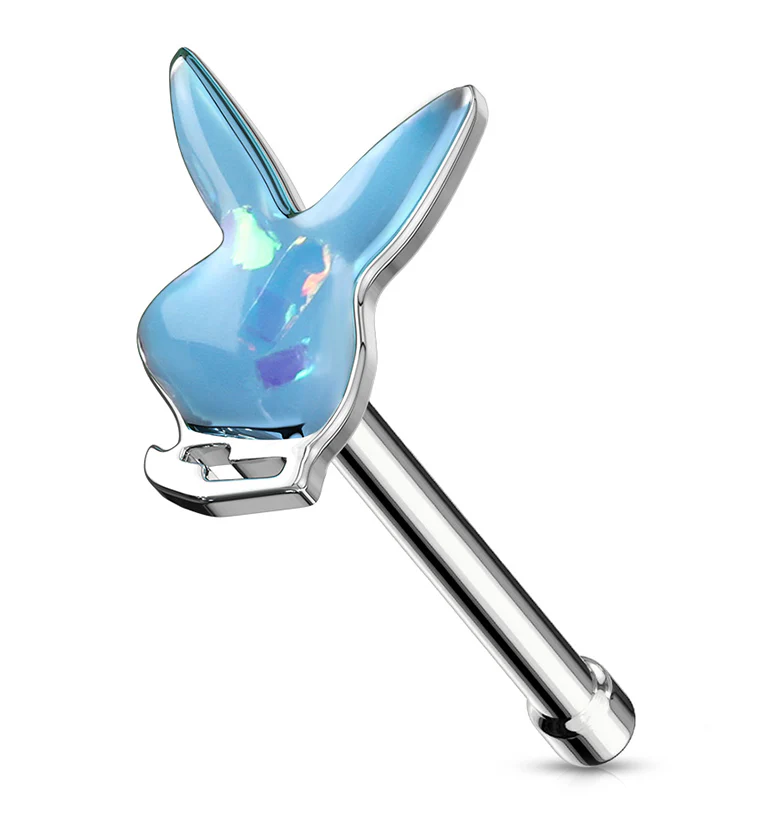 20G Blue Playboy Bunny Nosebone