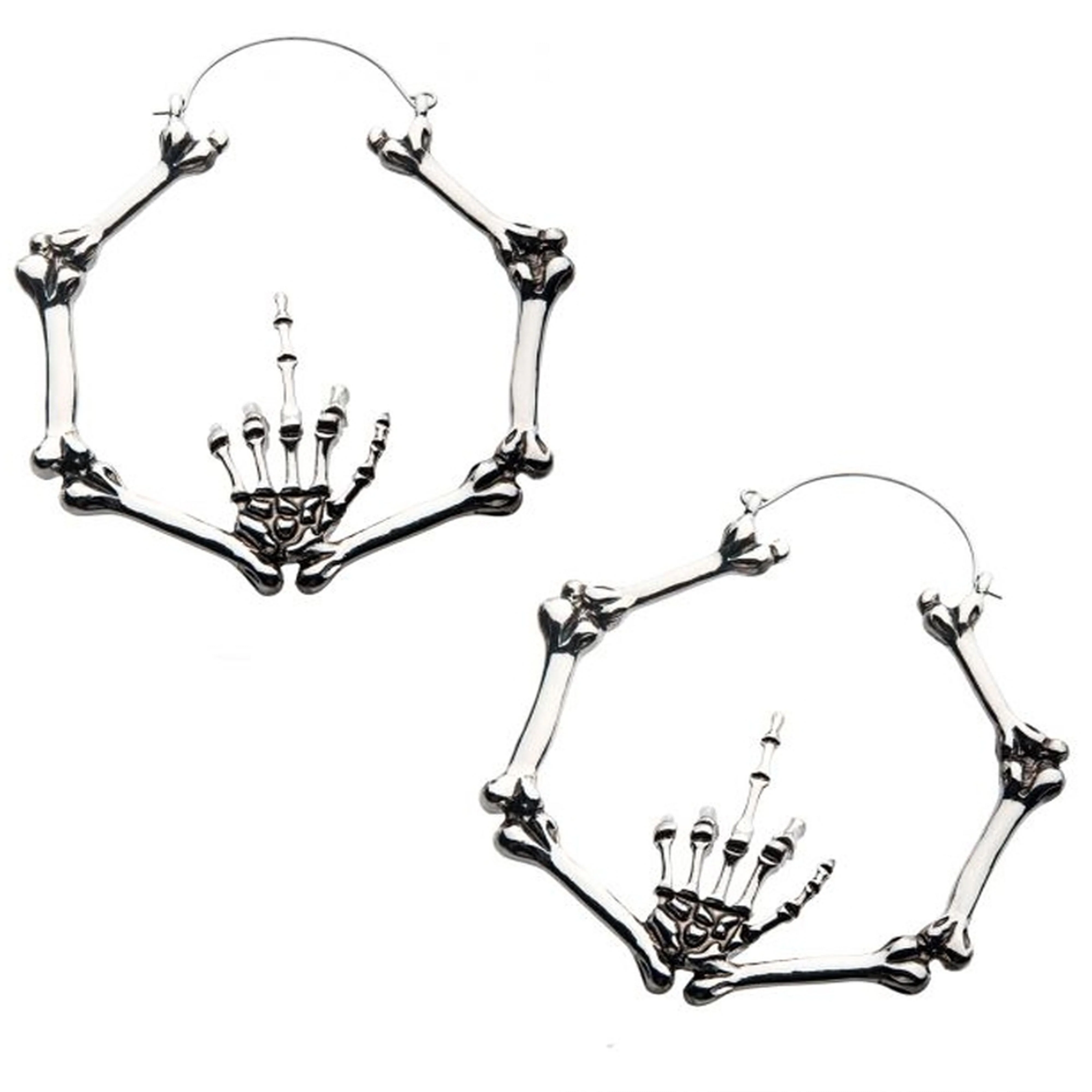 20G Frick Off Skeleton Plug Hoops