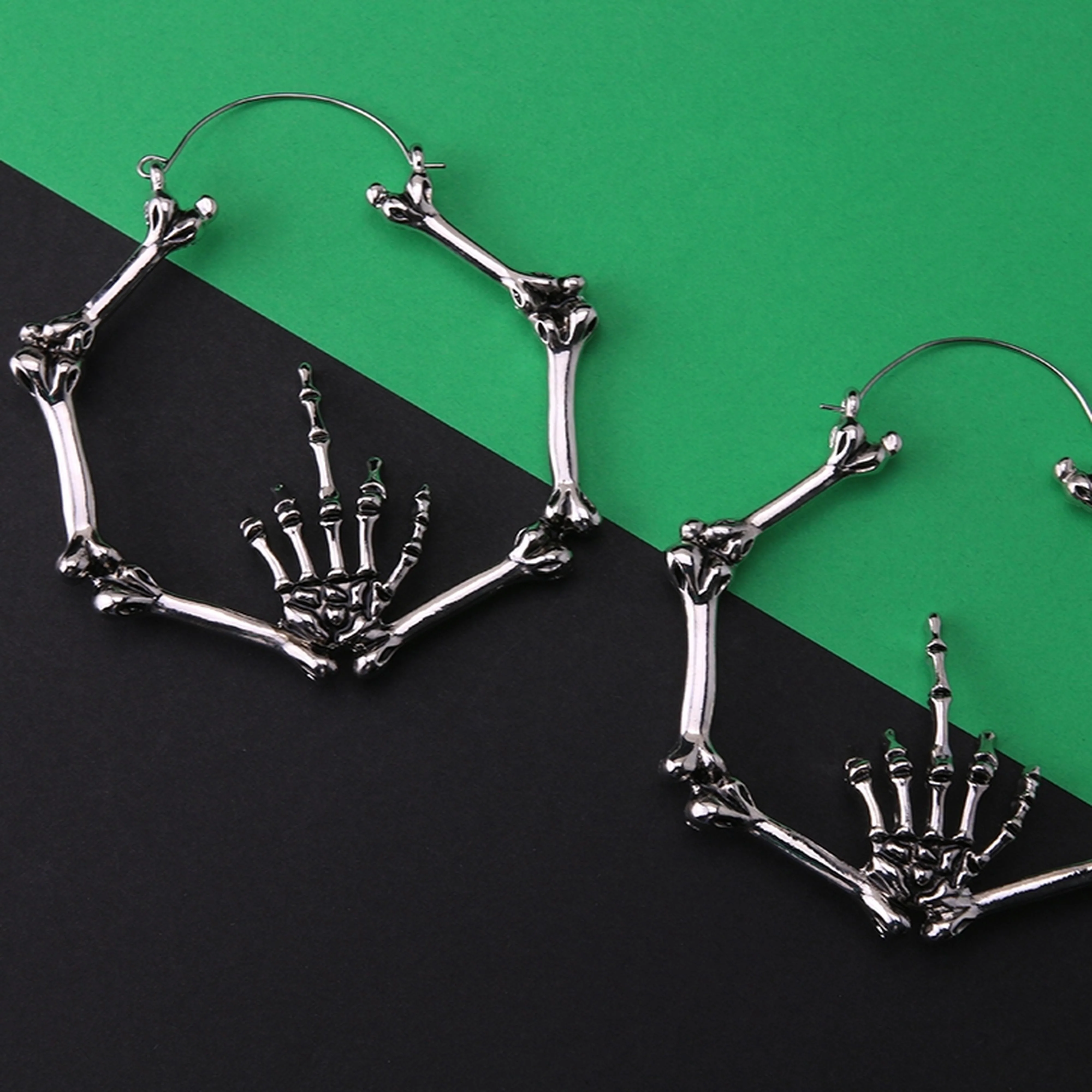 20G Frick Off Skeleton Plug Hoops - Image 2