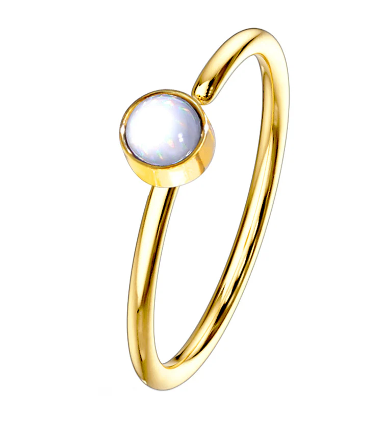 20G Gold Micro Escent Stainless Steel Nose Ring Hoop