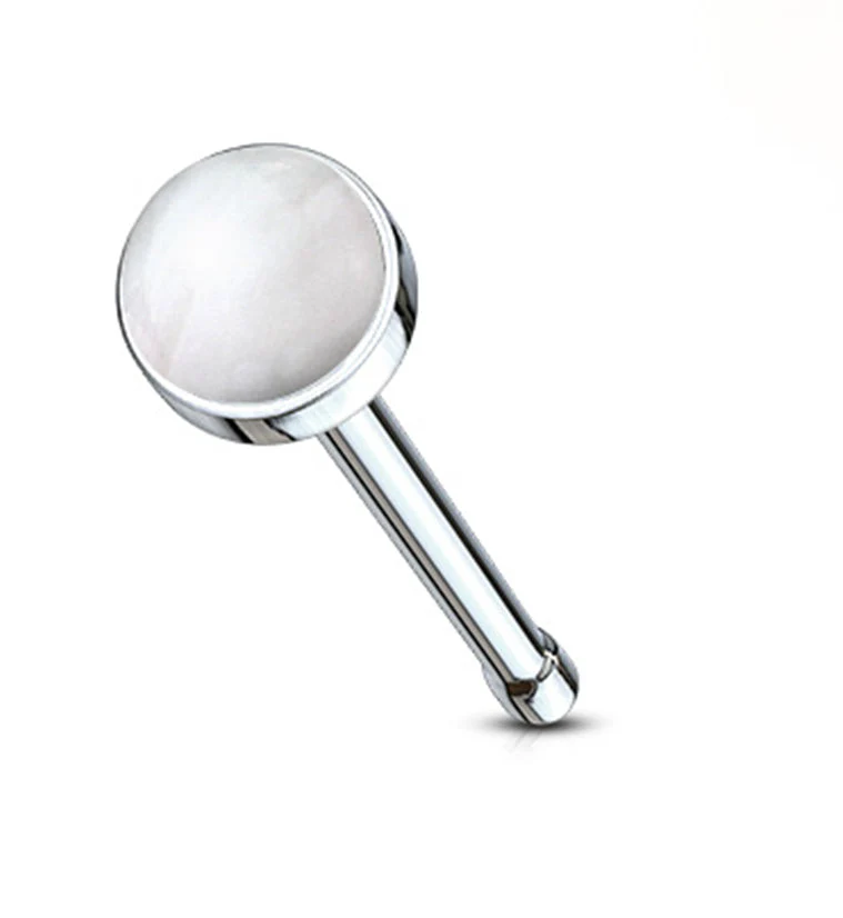20G Quartz Stone Top Nosebone