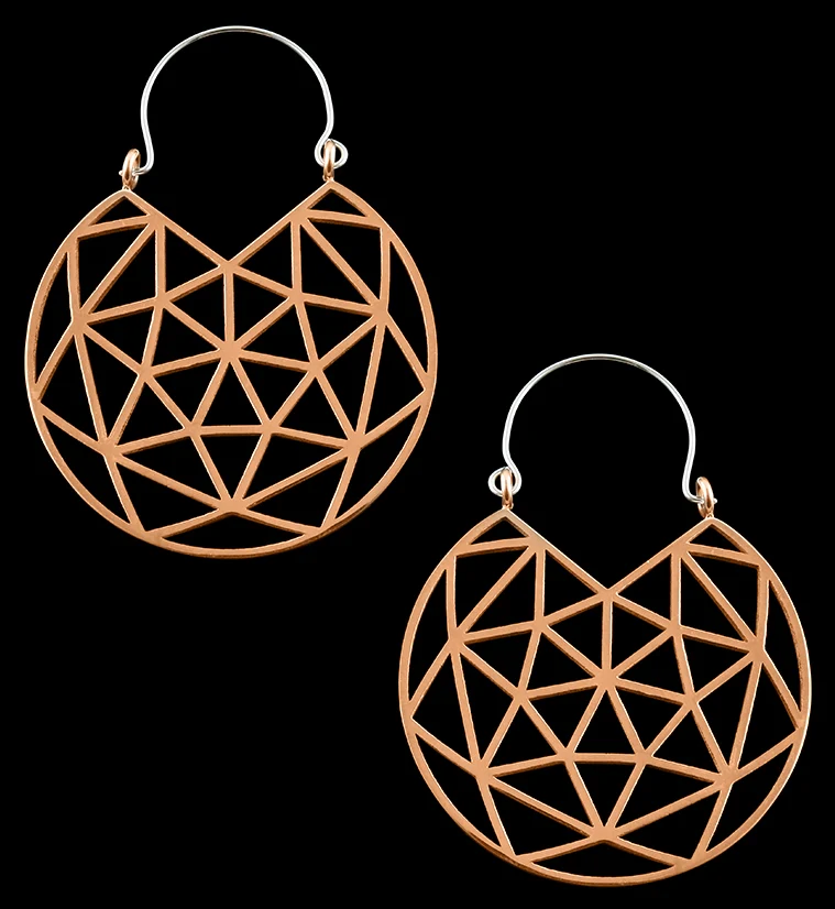 20G Rose Gold Speculum Hangers - Earrings