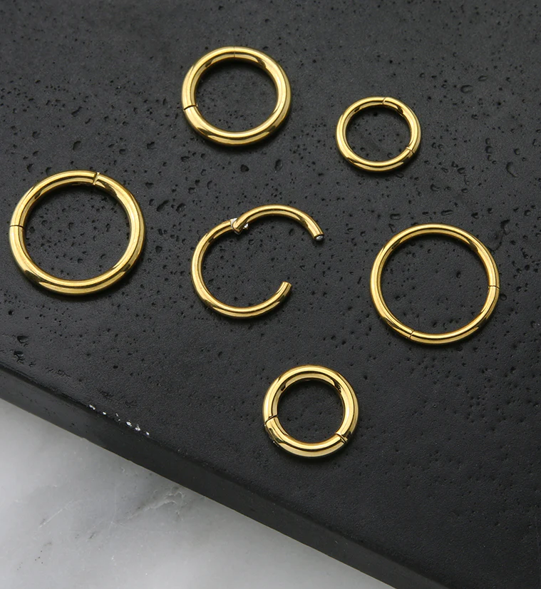 20pc Set of Gold PVD Stainless Steel Stacked Rings - Image 2