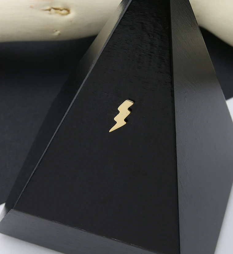 24kt Gold PVD Titanium Long Bolt Threadless Top - Image 2