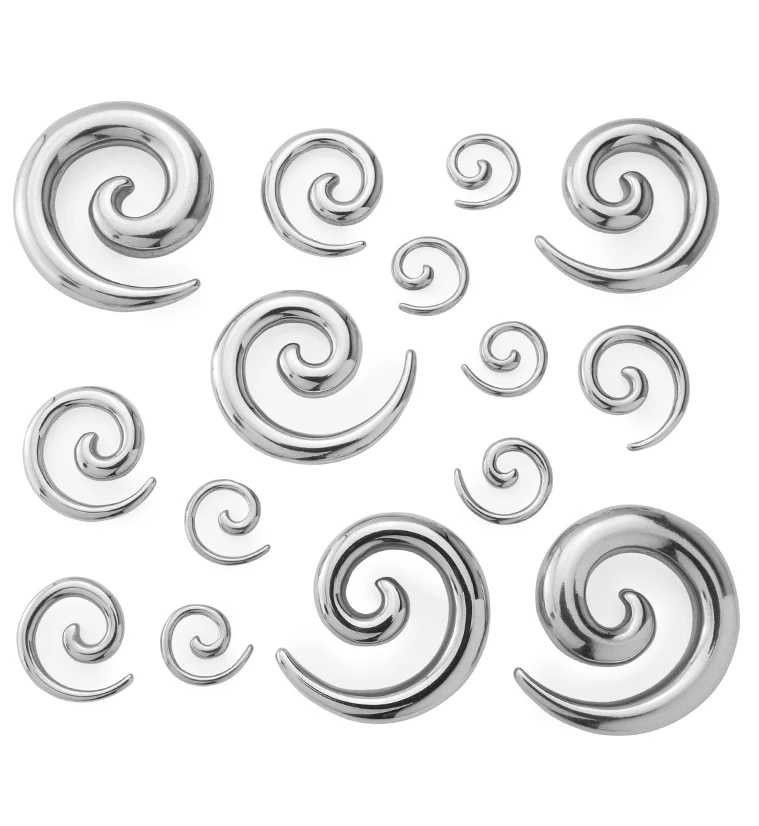 316L Stainless Steel Spirals Plugs - Image 3