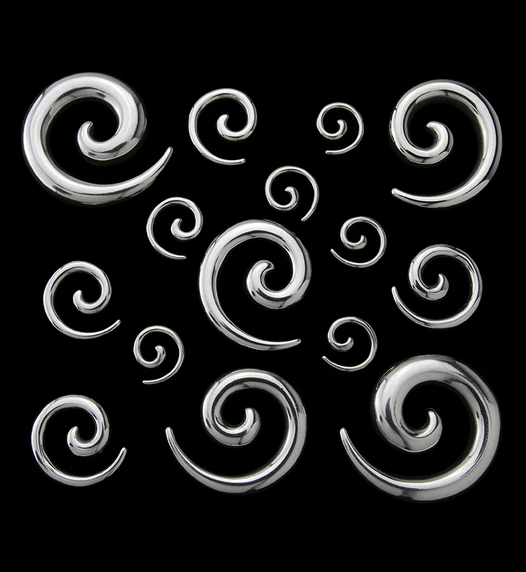 316L Stainless Steel Spirals Plugs - Image 4