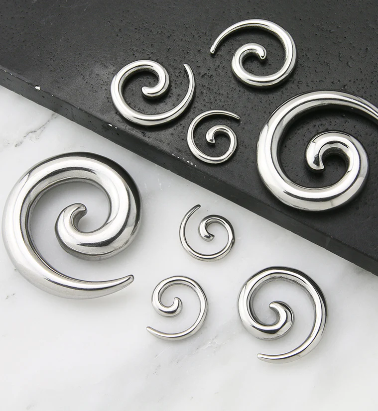 316L Stainless Steel Spirals Plugs - Image 5
