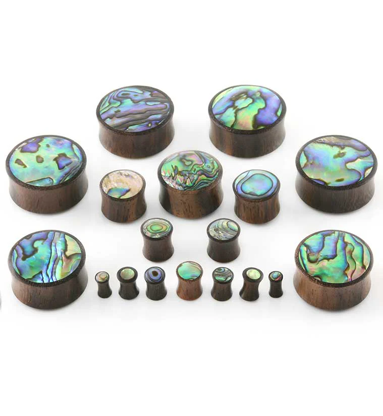 Abalone Shell Inlay Wood Plugs - Image 2