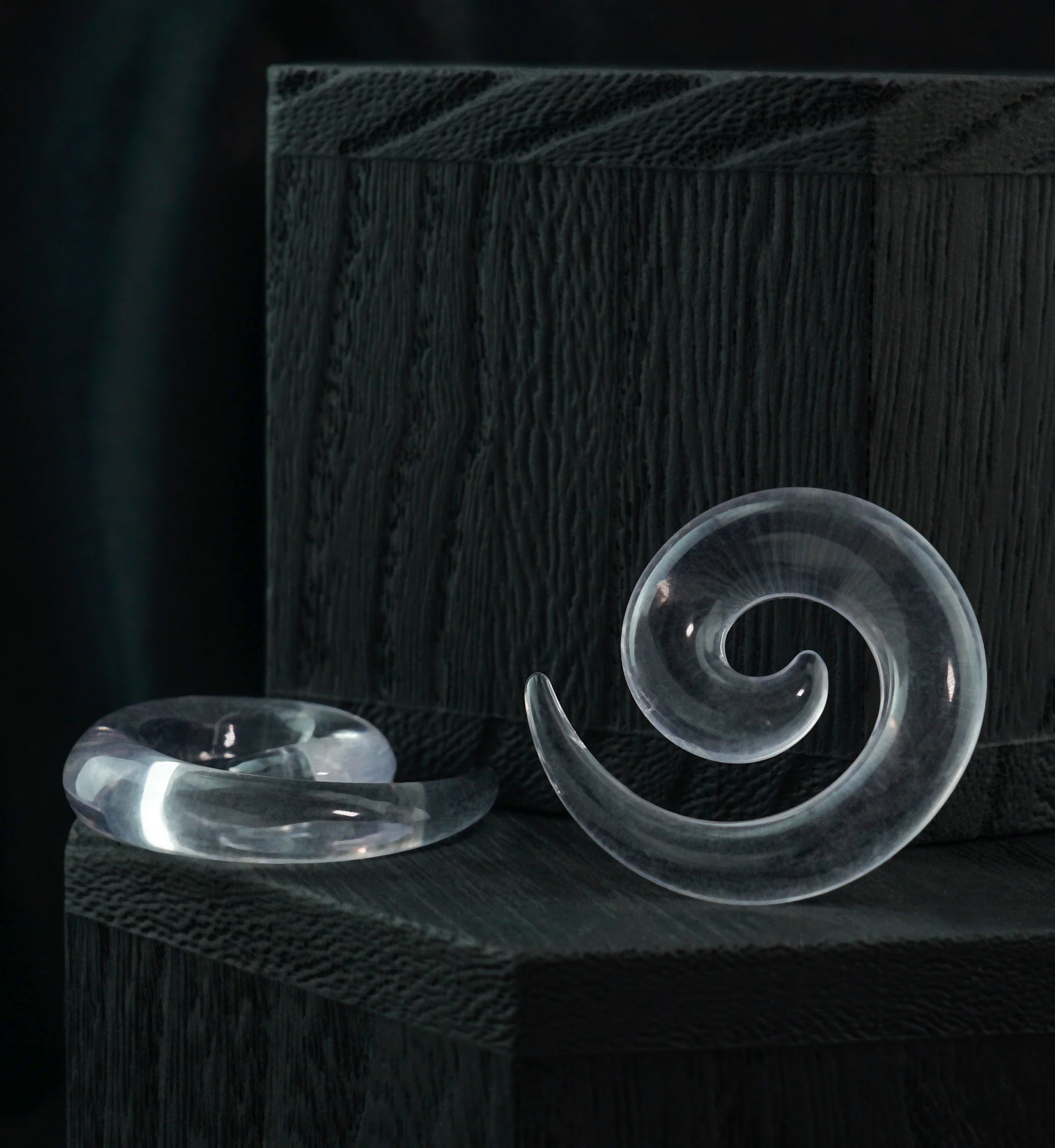 Acrylic Clear Spirals - Image 2