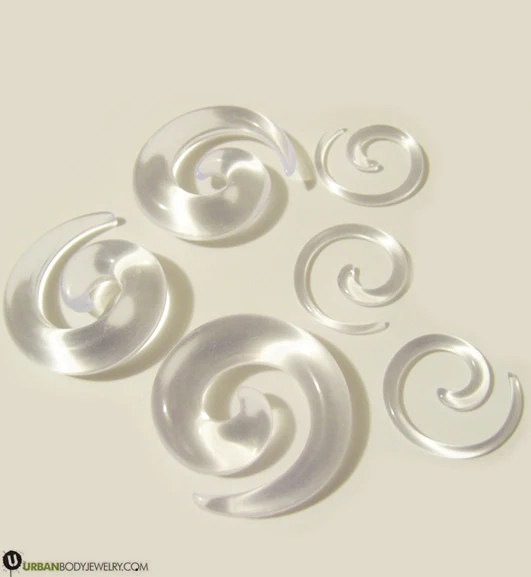 Acrylic Clear Spirals - Image 3