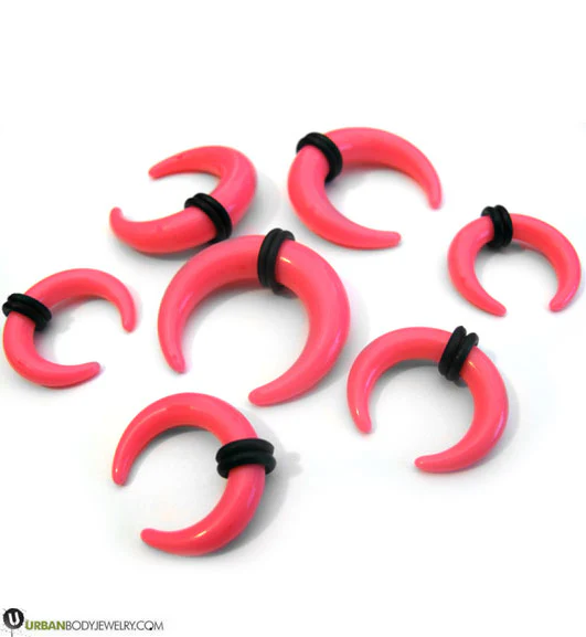 Acrylic Pink Pincher Plugs