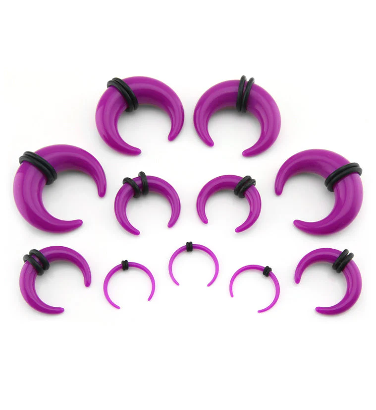 Acrylic Purple Pincher Plugs