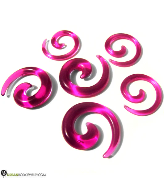 Acrylic U.V Purple Spirals - Image 3
