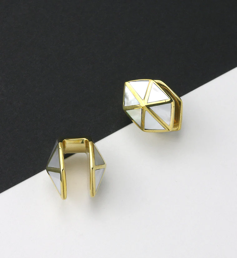 Aegis MOP Brass Ear Weights - Image 3